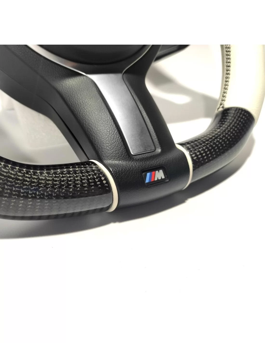 - Volante - BMW F30 F15 F16 Volante Carbono Cuero Blanco - 5 - ¡Comprar Volante BMW F30 F15 F16 de Cuero Blanco Carbono en Tune - Volante - BMW F30 F15 F16 Volante Carbono Cuero Blanco - 5 - ¡Comprar Volante BMW F30 F15 F16 de Cuero Blanco Carbono en Tune
