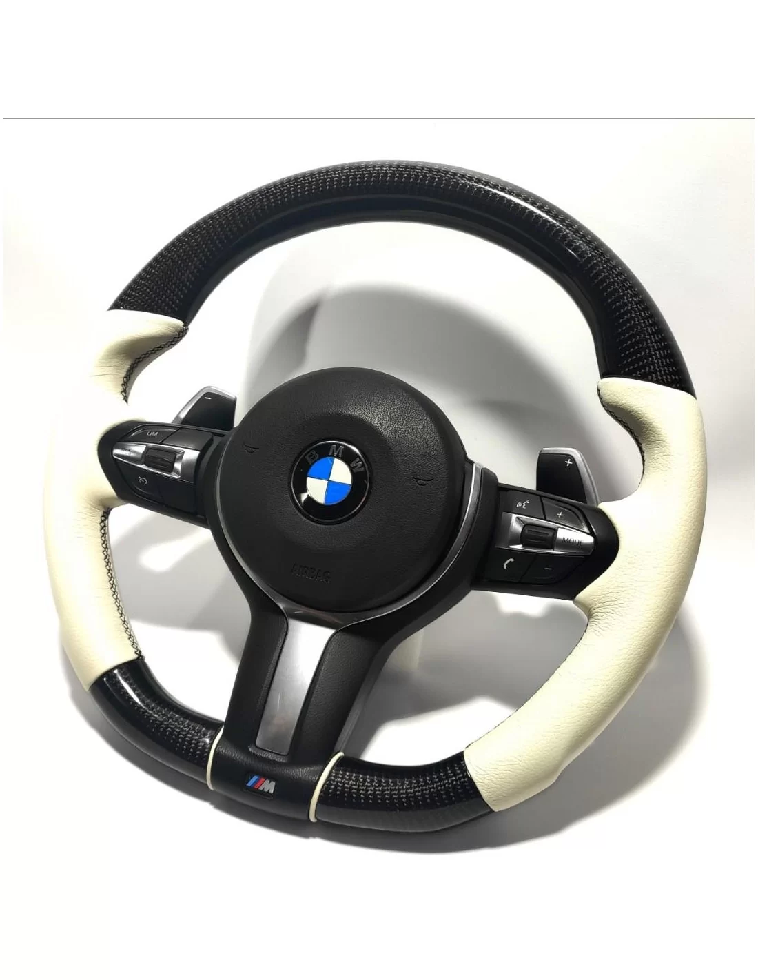 - Volante - BMW F30 F15 F16 Volante in pelle bianco carbonio - 7 - Acquista BMW F30 F15 F16 Volante in pelle bianco carbonio su  - Volante - BMW F30 F15 F16 Volante in pelle bianco carbonio - 7 - Acquista BMW F30 F15 F16 Volante in pelle bianco carbonio su