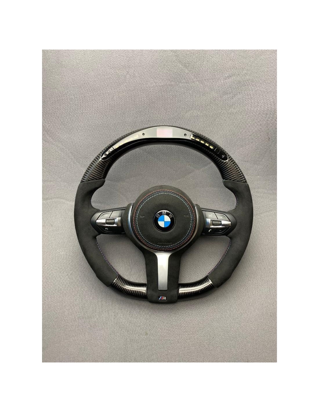  - Steering Wheels - BMW F30 F15 F16 F31 Stuur Carbon Alcantara - 1 - Upgrade je BMW met F30 F15 F16 F31 Stuur Carbon Alcantara!
