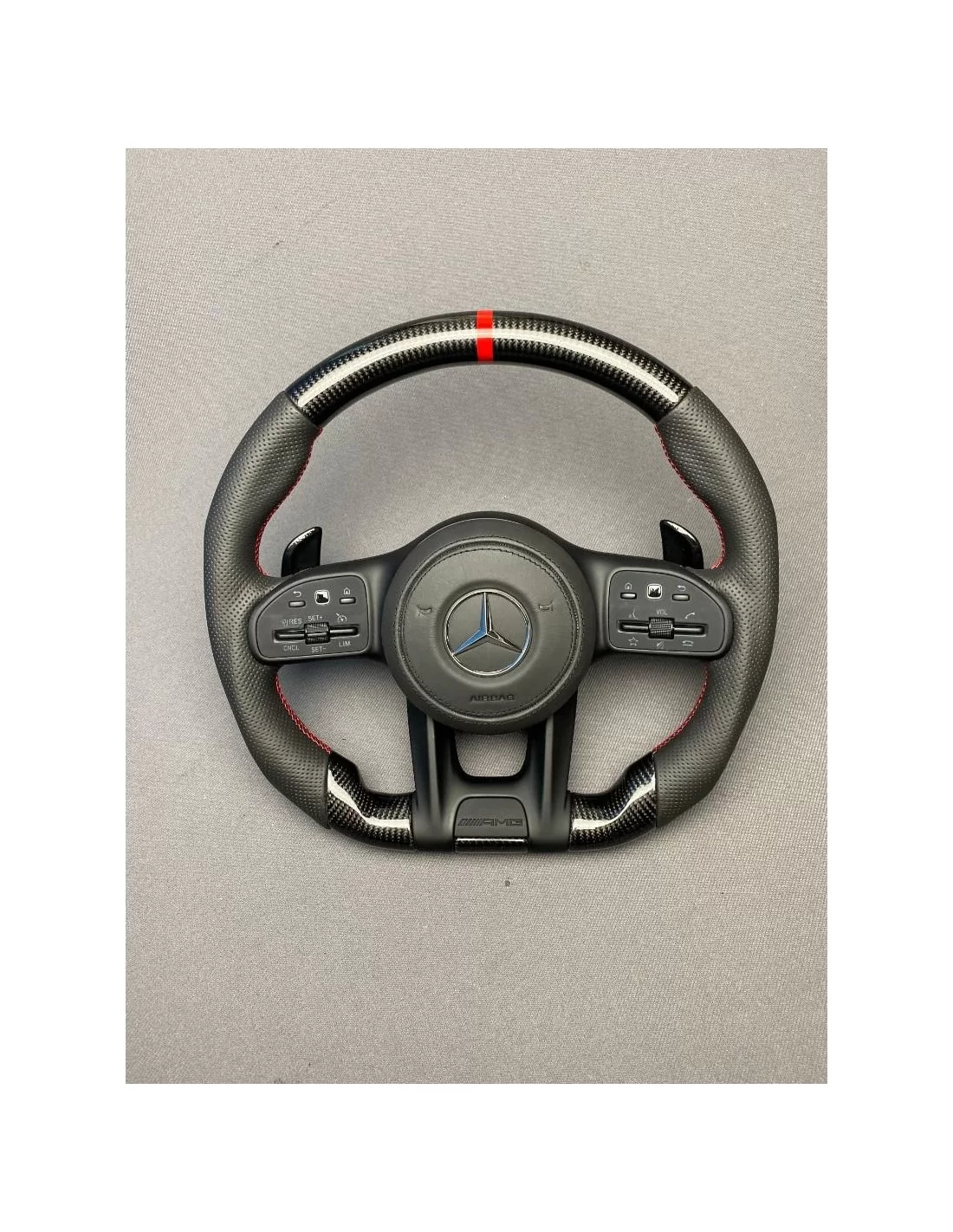  - Steering Wheels - Kierownica AMG z włókna węglowego do Mercedes-Benz G-Wagon W463A W213 W177 C217 W222 V167 - 4 - Wzbogać swo