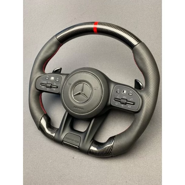  - Steering Wheels - Kierownica AMG z włókna węglowego do Mercedes-Benz G-Wagon W463A W213 W177 C217 W222 V167 - 6 - Wzbogać swo