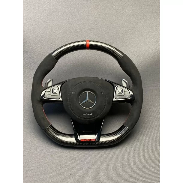  - Steering Wheels - Volante AMG em fibra de carbono para Mercedes-Benz Classe E Classe C W205 W213 - 2 - Melhore o seu Mercedes