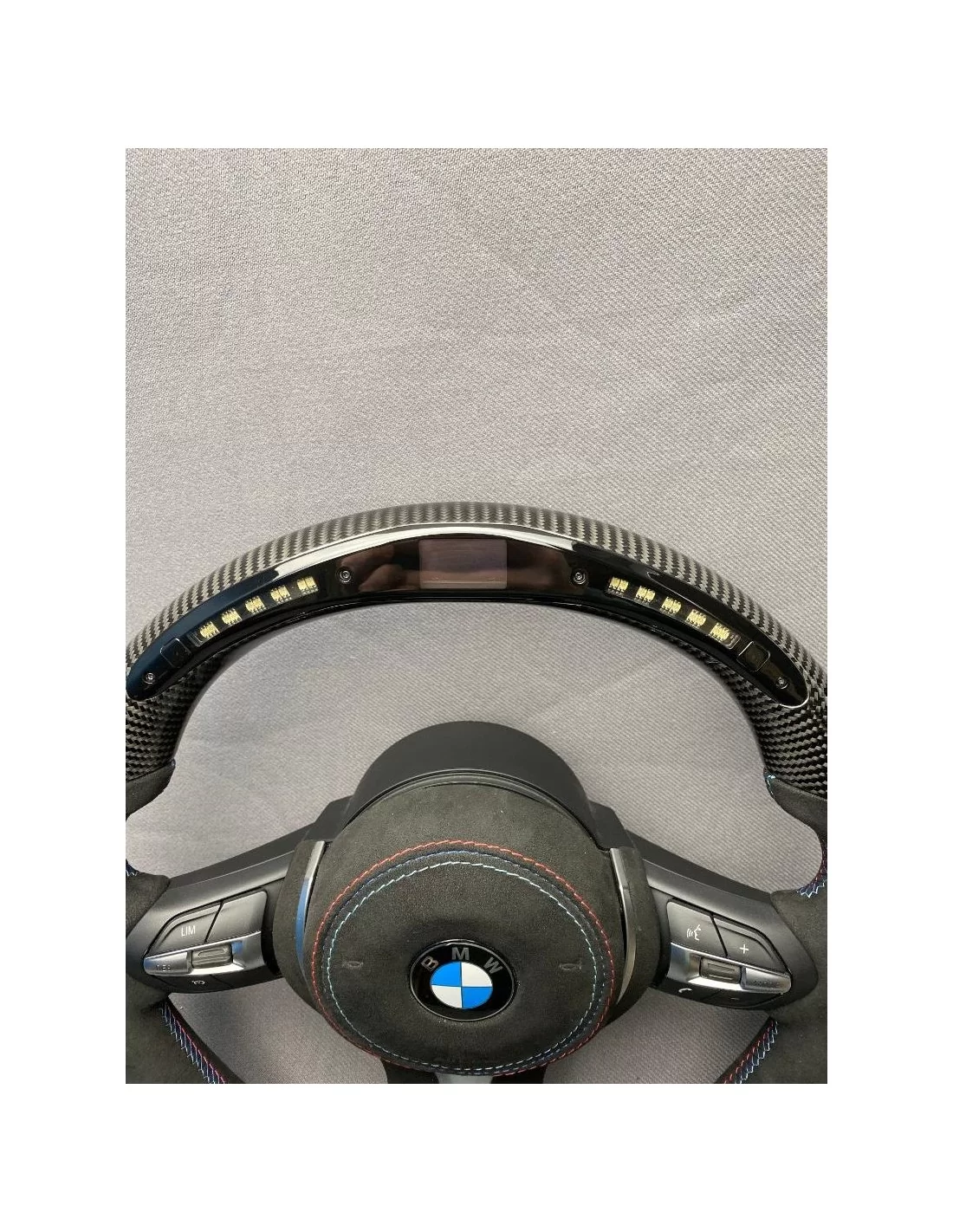 - Steering Wheels - BMW F30 F15 F16 F31 Рульове колесо з карбонової алькантари - 8 - Оновіть свій BMW за допомогою карбонової а  - Steering Wheels - BMW F30 F15 F16 F31 Рульове колесо з карбонової алькантари - 8 - Оновіть свій BMW за допомогою карбонової а