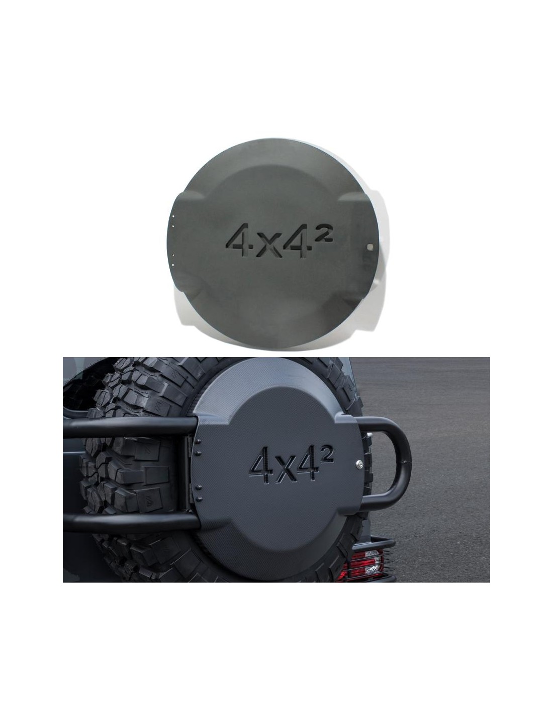  - Mercedes Benz - Склопластиковий ковпак заднього запасного колеса для Mercedes-Benz W463A W464 G-Wagon 4x4 Squared - 1 - Покра