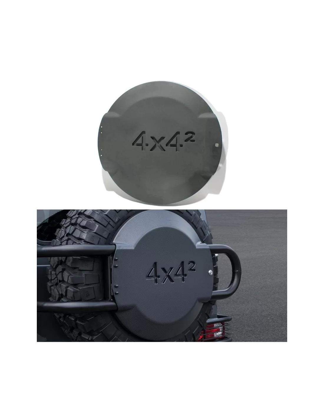  - Mercedes Benz - Склопластиковий ковпак заднього запасного колеса для Mercedes-Benz W463A W464 G-Wagon 4x4 Squared - 1 - Покра