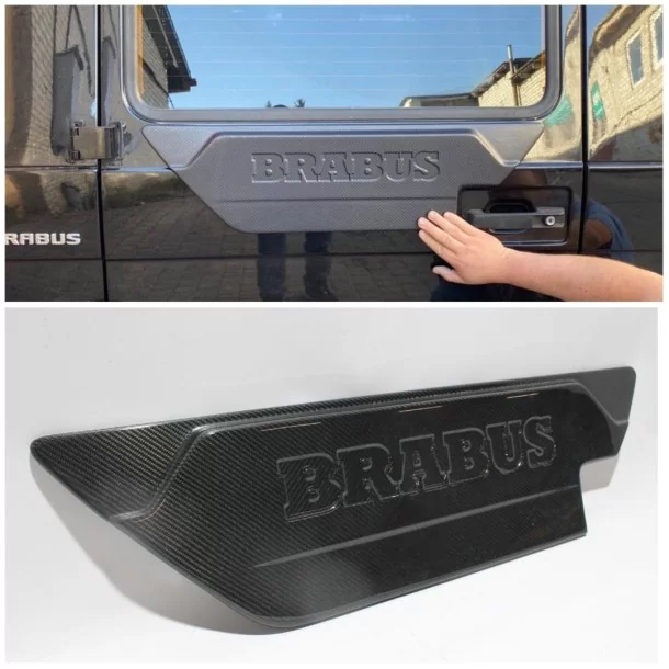  - Mercedes-Benz - メルセデス・ベンツ W463 Gクラス用 ブラバス製カーボンファイバー製リアドアアタッチメント - 1 - Mercedes-Benz メルセデス・ベンツ W463 Gクラス用 ブラバス製カーボンファイバー製リアドアア