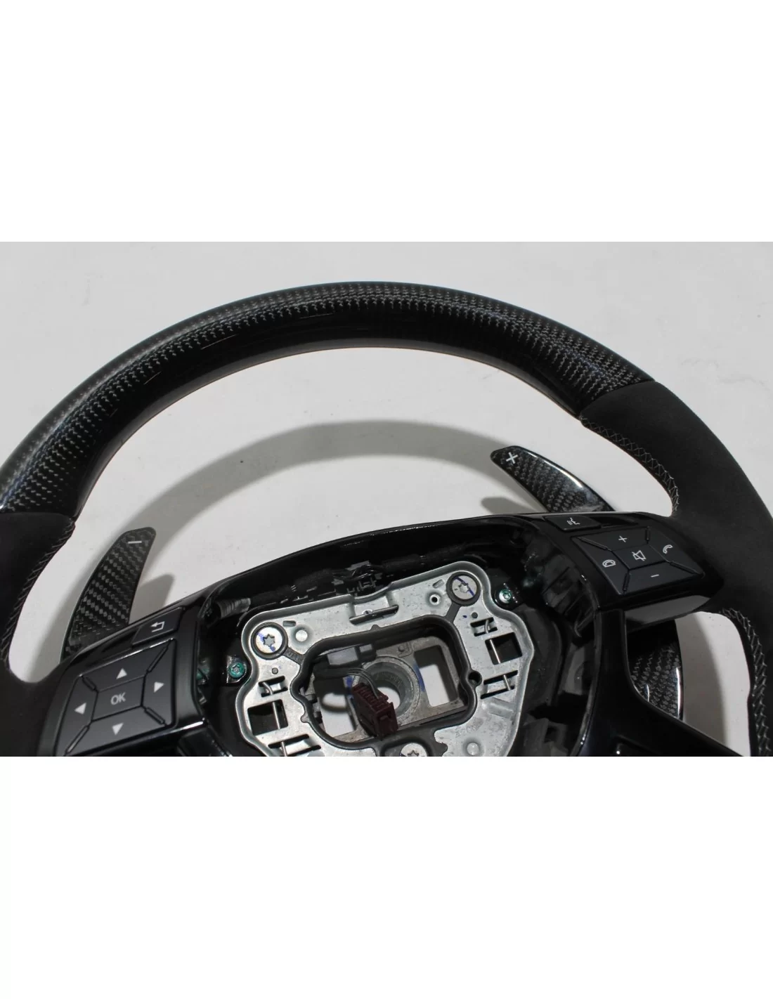  - Steering Wheels - Кермо з вуглецевого волокна AMG pack для Mercedes-Benz G-Wagon ML GL W166 X166 W463 - 6 - Купуйте карбонови
