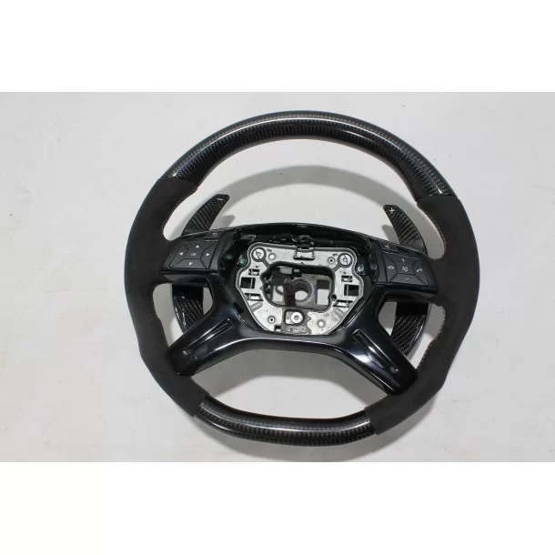  - Steering Wheels - Кермо з вуглецевого волокна AMG pack для Mercedes-Benz G-Wagon ML GL W166 X166 W463 - 8 - Купуйте карбонови