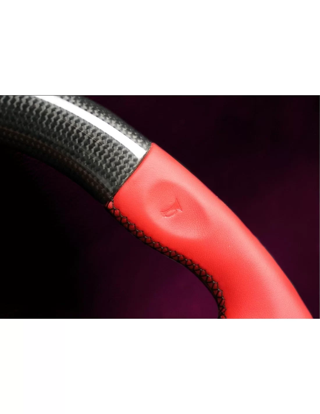  - Volant - Volant Ferrari F430 Cuir Rouge Carbone - 5 - Améliorez votre Ferrari F430 avec notre Volant en Cuir Rouge Carbone ch