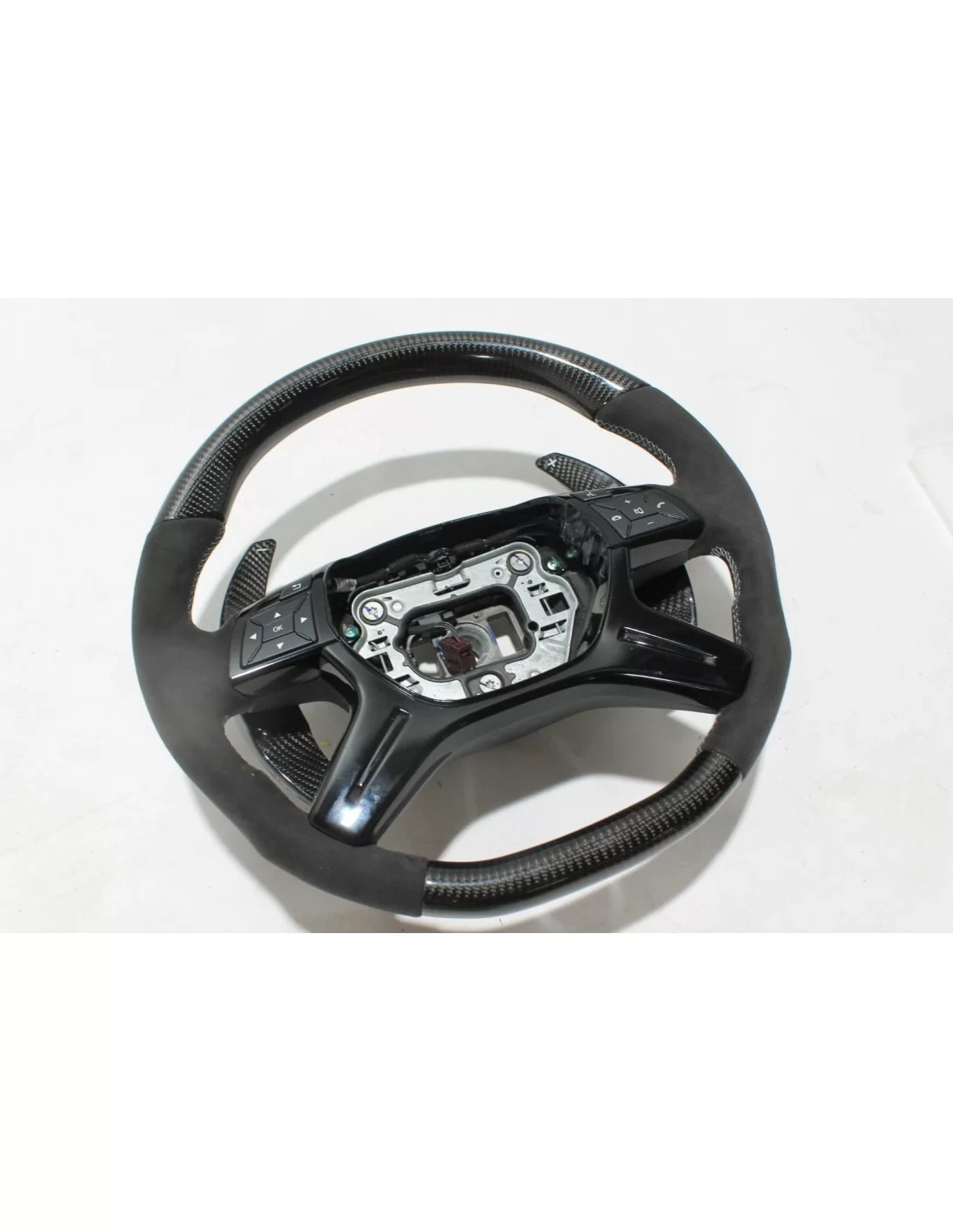  - Steering Wheels - Volante em fibra de carbono AMG pack para Mercedes-Benz G-Wagon ML GL W166 X166 W463 - 10 - Comprar Volante