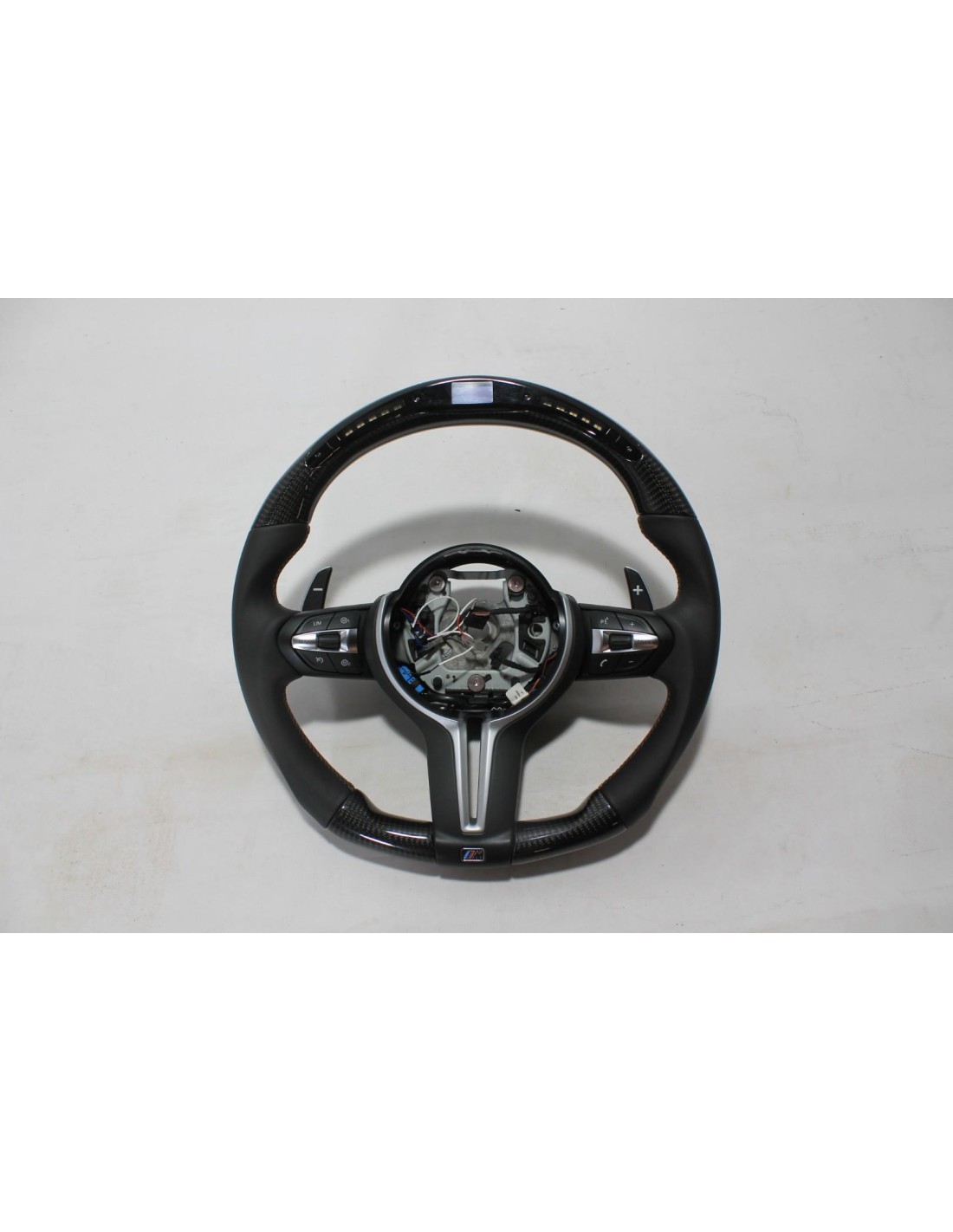  - Steering Wheels - BMW F80 F81 F82 F83 F85 F86 M3 M4 M2 X5m X6m Ratt Kolfiberläder med LED-panel - 1 - Förhöj din körning med 