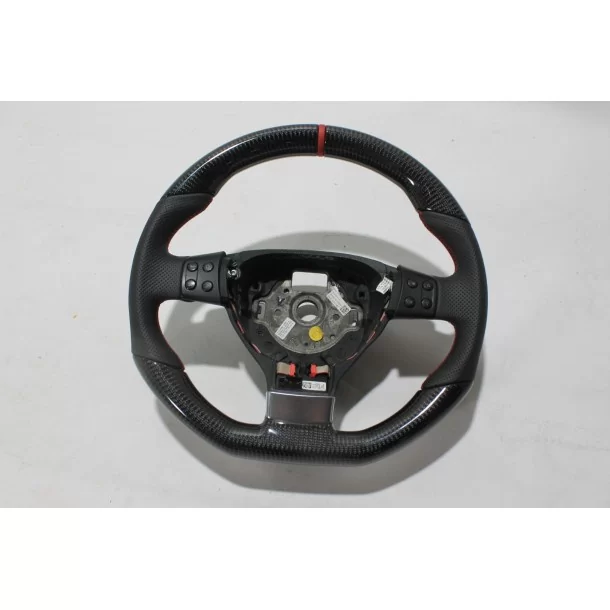 - Steering Wheels - Volkswagen Scirocco Stuur Carbon Leer - 1 - Upgrade je auto met het Volkswagen Scirocco stuurwiel van eerst