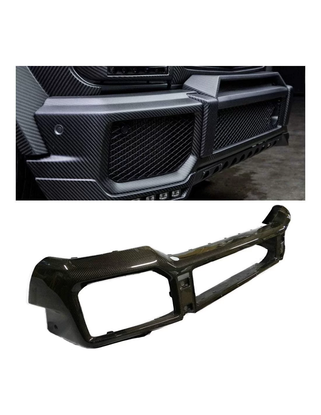  - Mercedes Benz - Pare-chocs avant AMG en fibre de carbone pour Mercedes-Benz W463 G-Wagon G-Class G63 - 1 - Achetez un pare-ch