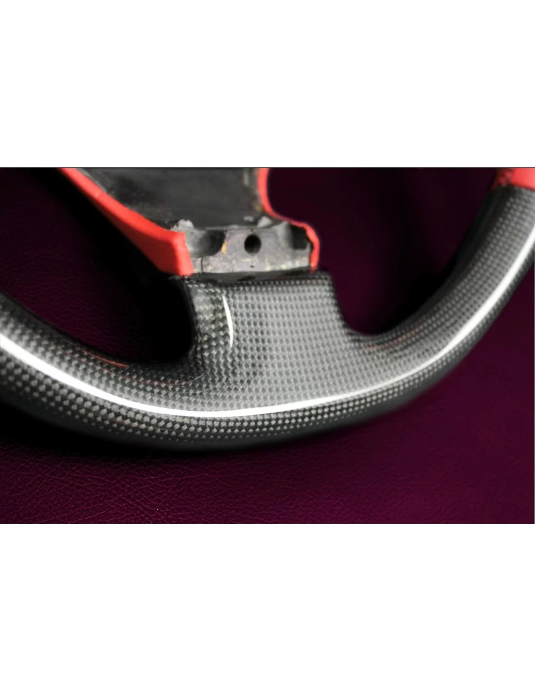  - Steering Wheels - Volante Ferrari F430 em pele vermelha carbono - 9 - Eleve o seu Ferrari F430 com o nosso Volante em Couro V