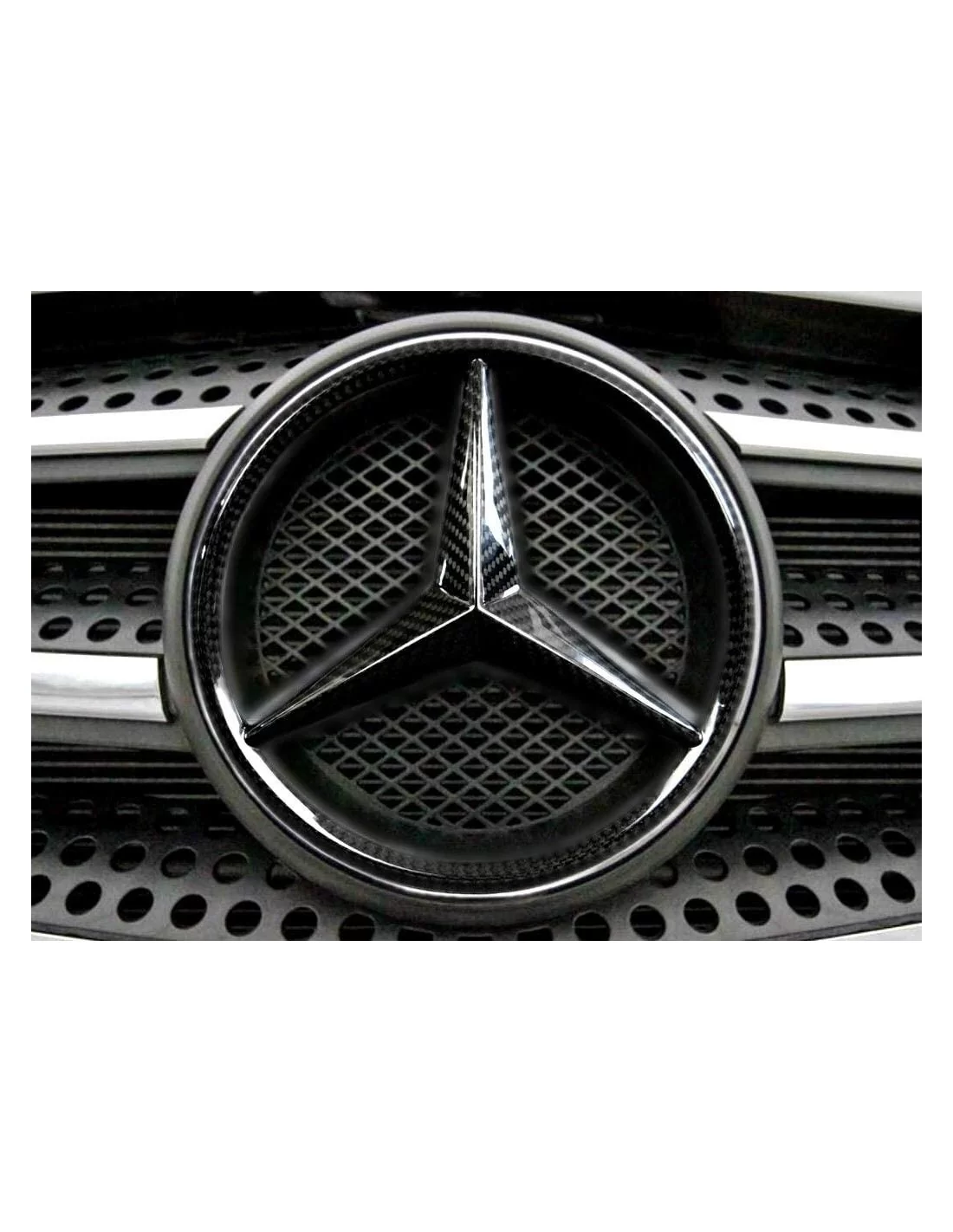 - Logos & Emblems - Emblemas da estrela da grelha frontal em fibra de carbono para Mercedes-Benz W463a W464 G-Class G-Wagon - 2  - Logos & Emblems - Emblemas da estrela da grelha frontal em fibra de carbono para Mercedes-Benz W463a W464 G-Class G-Wagon - 2