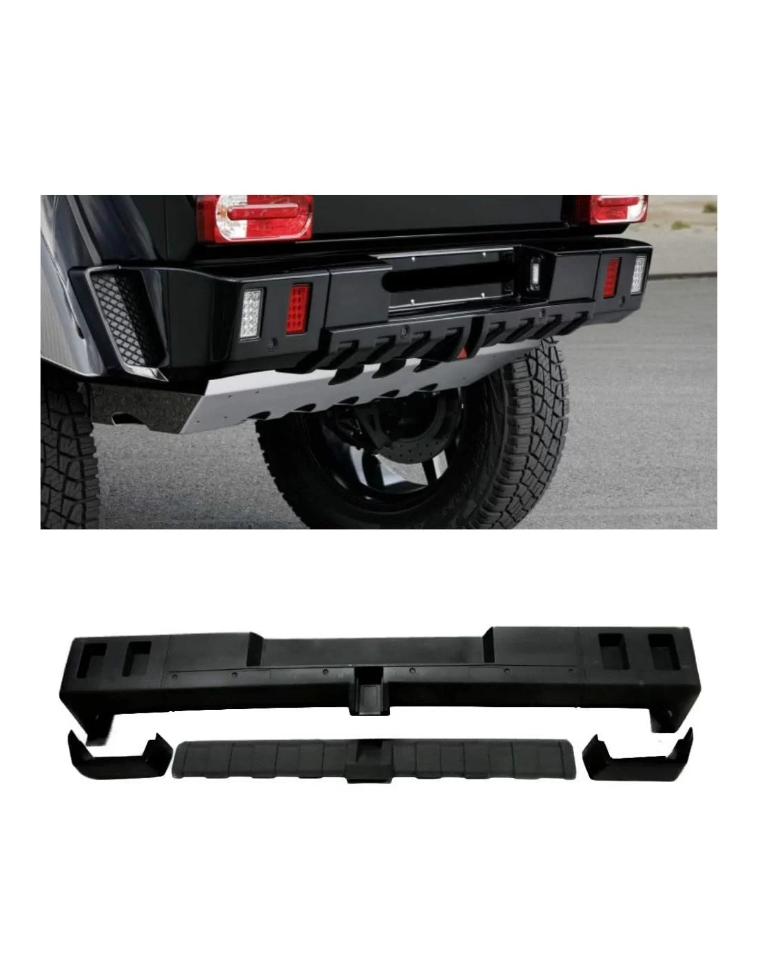 - Mercedes Benz - Склопластиковий задній бампер Brabus з дифузором для Mercedes-Benz W463 G- універсал - 1 - Купити склопластик - Mercedes Benz - Склопластиковий задній бампер Brabus з дифузором для Mercedes-Benz W463 G- універсал - 1 - Купити склопластик