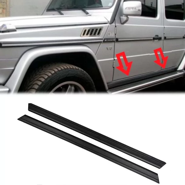  - Mercedes Benz - Molduras de entrada inferiores de fibra de vidrio para Mercedes-Benz Clase G W463 - 1 - Compre molduras de en