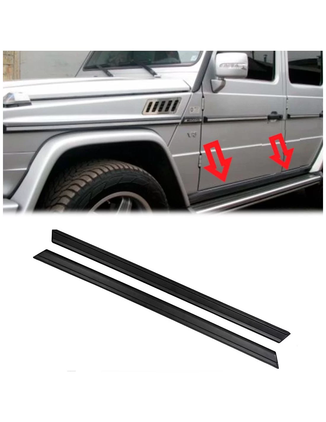 - Mercedes Benz - Modanature di ingresso inferiori in vetroresina per Mercedes-Benz Classe G W463 - 1 - Acquista le modanature - Mercedes Benz - Modanature di ingresso inferiori in vetroresina per Mercedes-Benz Classe G W463 - 1 - Acquista le modanature