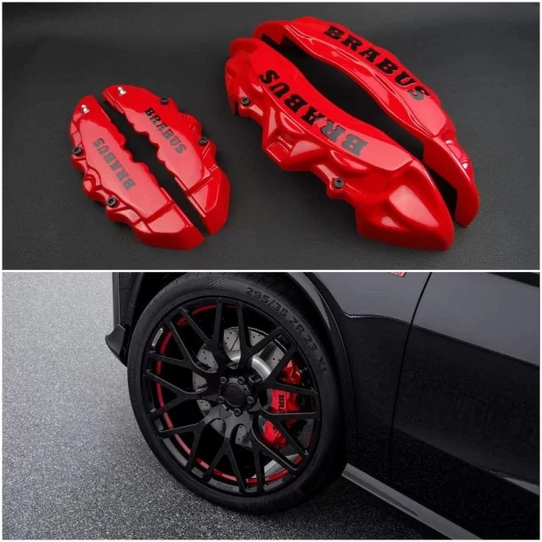 - Mercedes-Benz - Fiberglass red Brabus style brake caliper covers for Mercedes-Benz G-Class W463 - 1 - Buy fiberglass red Brab - Mercedes-Benz - Fiberglass red Brabus style brake caliper covers for Mercedes-Benz G-Class W463 - 1 - Buy fiberglass red Brab