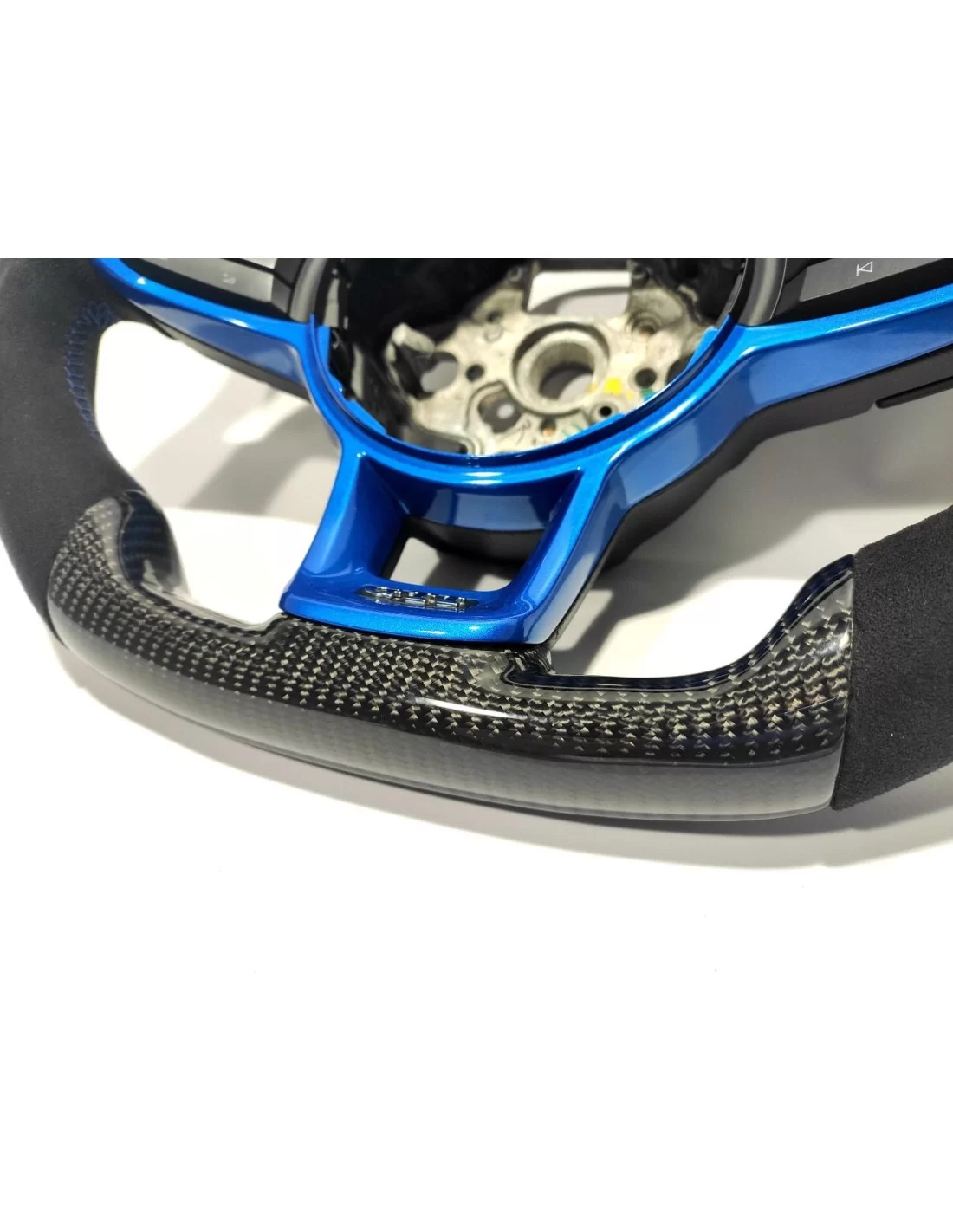 - Steering Wheels - Volkswagen Golf Jetta MK7 A7 CaSteering Wheel Carbon Alcantara - 5 - Förhöj din Volkswagen Golf eller Jetta - Steering Wheels - Volkswagen Golf Jetta MK7 A7 CaSteering Wheel Carbon Alcantara - 5 - Förhöj din Volkswagen Golf eller Jetta