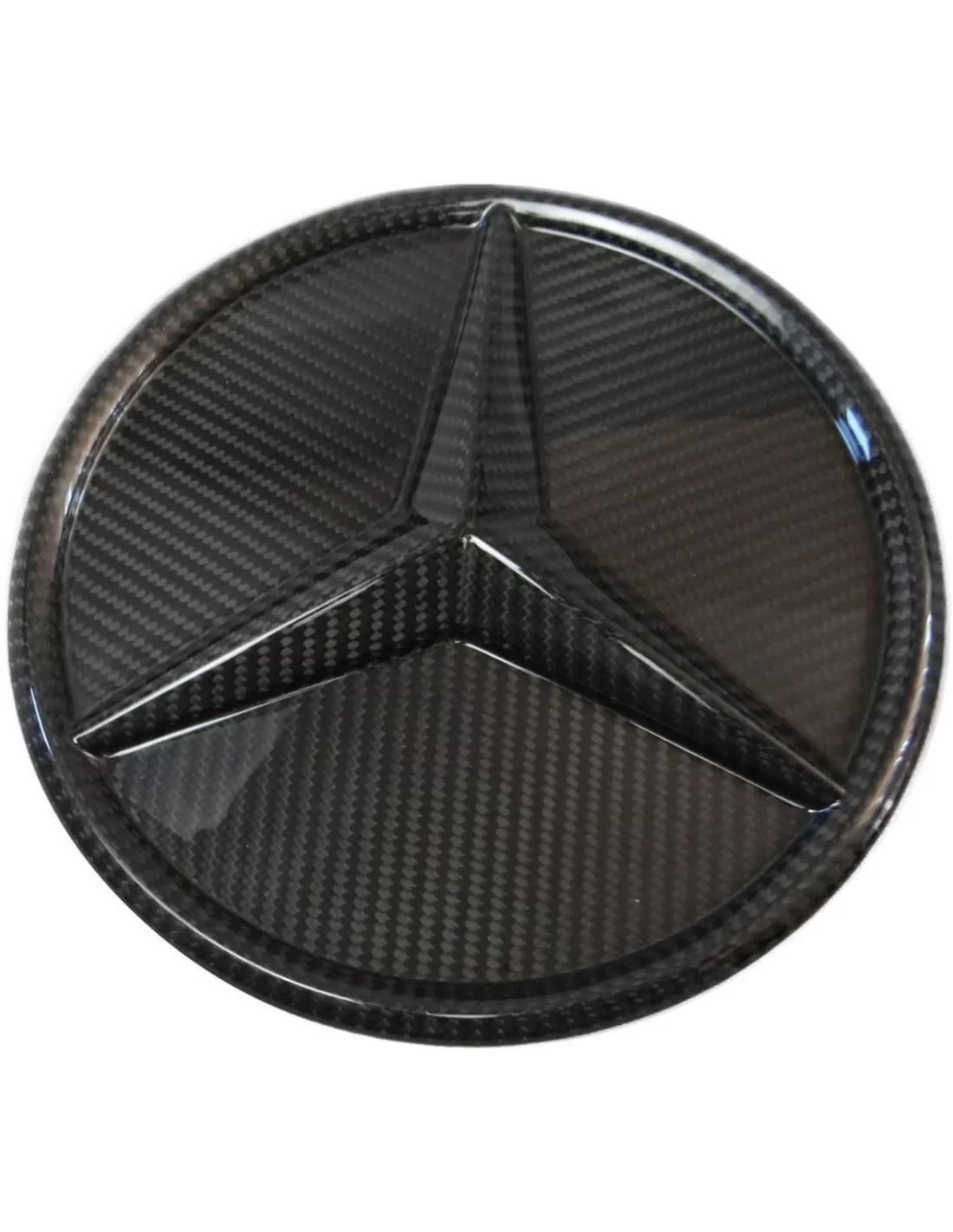 - Logos & Emblems - Grelha frontal em fibra de carbono estilo estrela emblema sólido logotipo para Mercedes-Benz W463 G-Class G  - Logos & Emblems - Grelha frontal em fibra de carbono estilo estrela emblema sólido logotipo para Mercedes-Benz W463 G-Class G