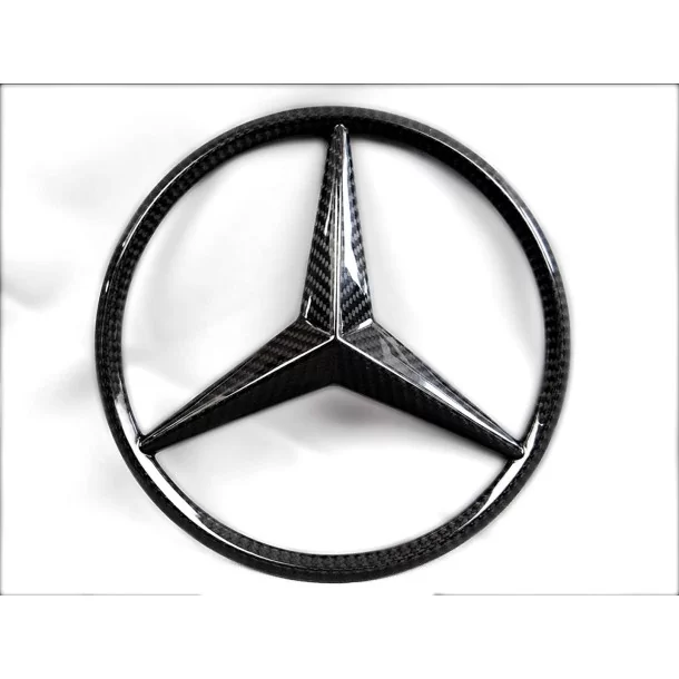  - logo & Emblems - Przedni grill z włókna węglowego z logo w stylu gwiazdy dla Mercedes-Benz W463 G-Class G-Wagon - 1 - Kup kar