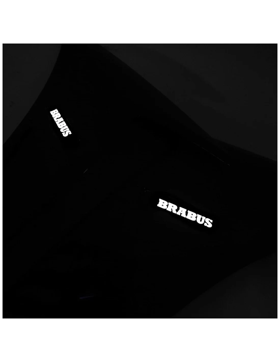  - Mercedes-Benz - Mercedes W222 2013-2020 Klasse Carbon Fenderskydd Flaps Fangs med LED-belysning Kompatibel med Brabus Rocket 