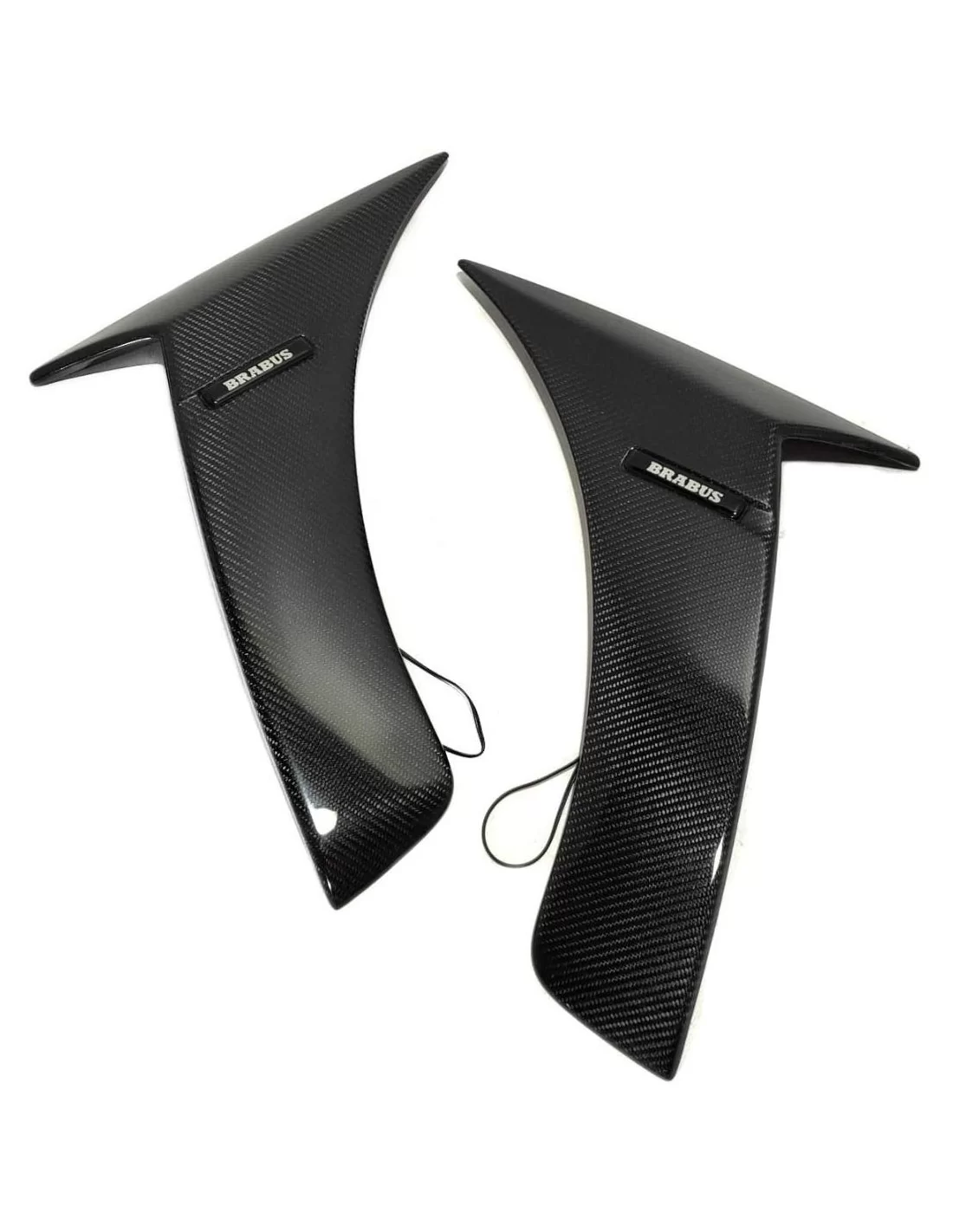  - Mercedes Benz - Mercedes W222 2013-2020 Klasse Carbon Fender Covers Flaps Fangs con illuminazione LED Compatibile con Brabus 