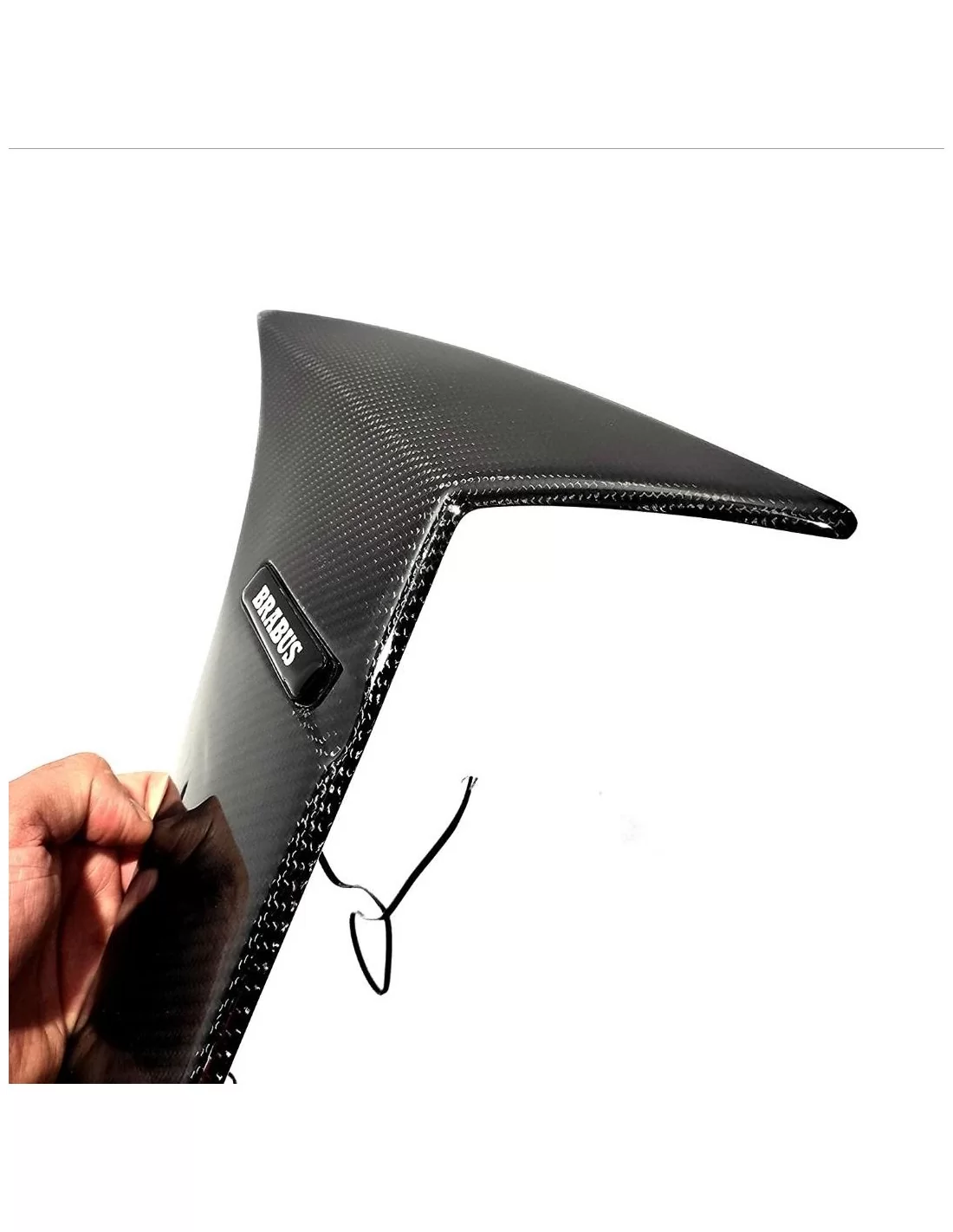  - Mercedes Benz - Mercedes W222 2013-2020 Klasse Carbon Fender Covers Flaps Fangs con illuminazione LED Compatibile con Brabus 