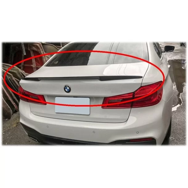  - BMW - BMW G30 2017+ Carbon Rear Spoiler - 1 - Ulepsz swoje BMW G30 za pomocą tego eleganckiego tylnego spojlera z włókna węgl