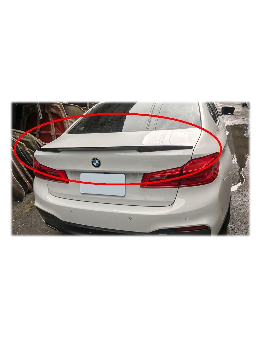  - BMW - BMW G30 2017+ Carbon Rear Spoiler - 1 - Ulepsz swoje BMW G30 za pomocą tego eleganckiego tylnego spojlera z włókna węgl