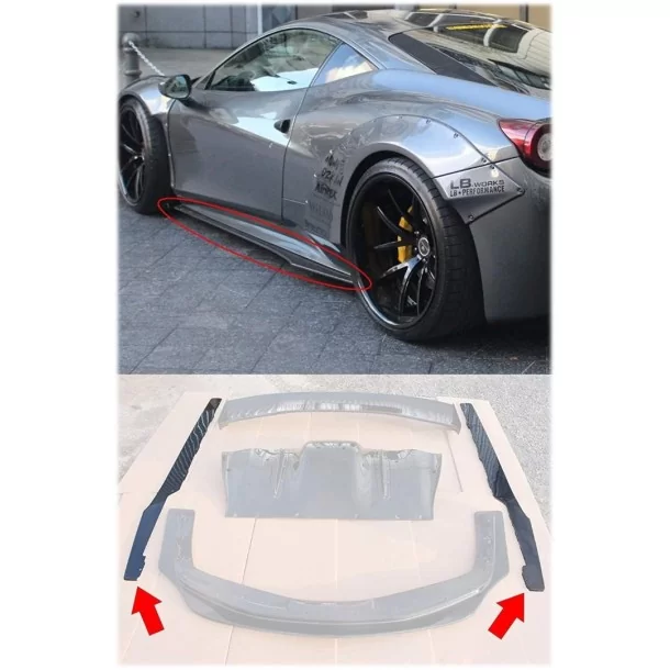  - Ferrari - Karbonowe progi boczne Ferrari 458 Italia Liberty Walk - 1 - Ulepsz swoje Ferrari 458 Italia za pomocą karbonowych 