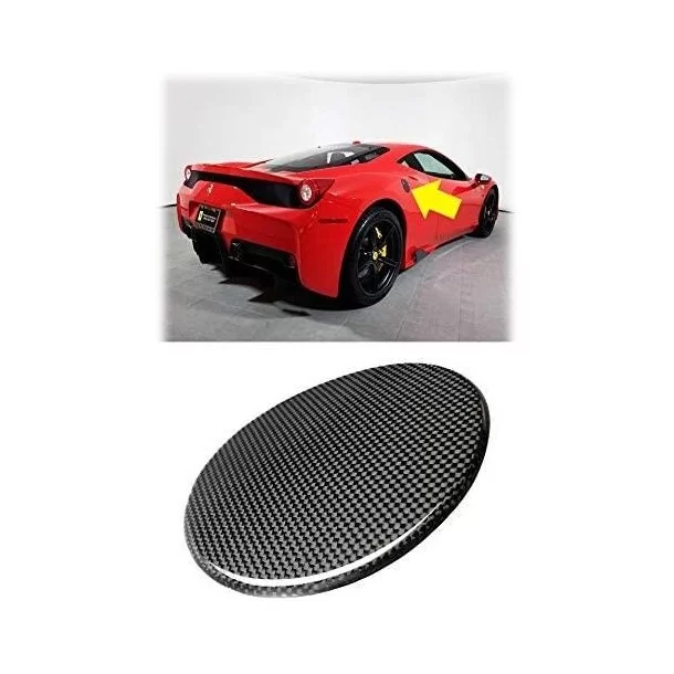  - Ferrari - Ferrari 488 Bouchon de réservoir en carbone - 1 - Améliorez votre Ferrari 488 avec un couvercle de bouchon de carbu
