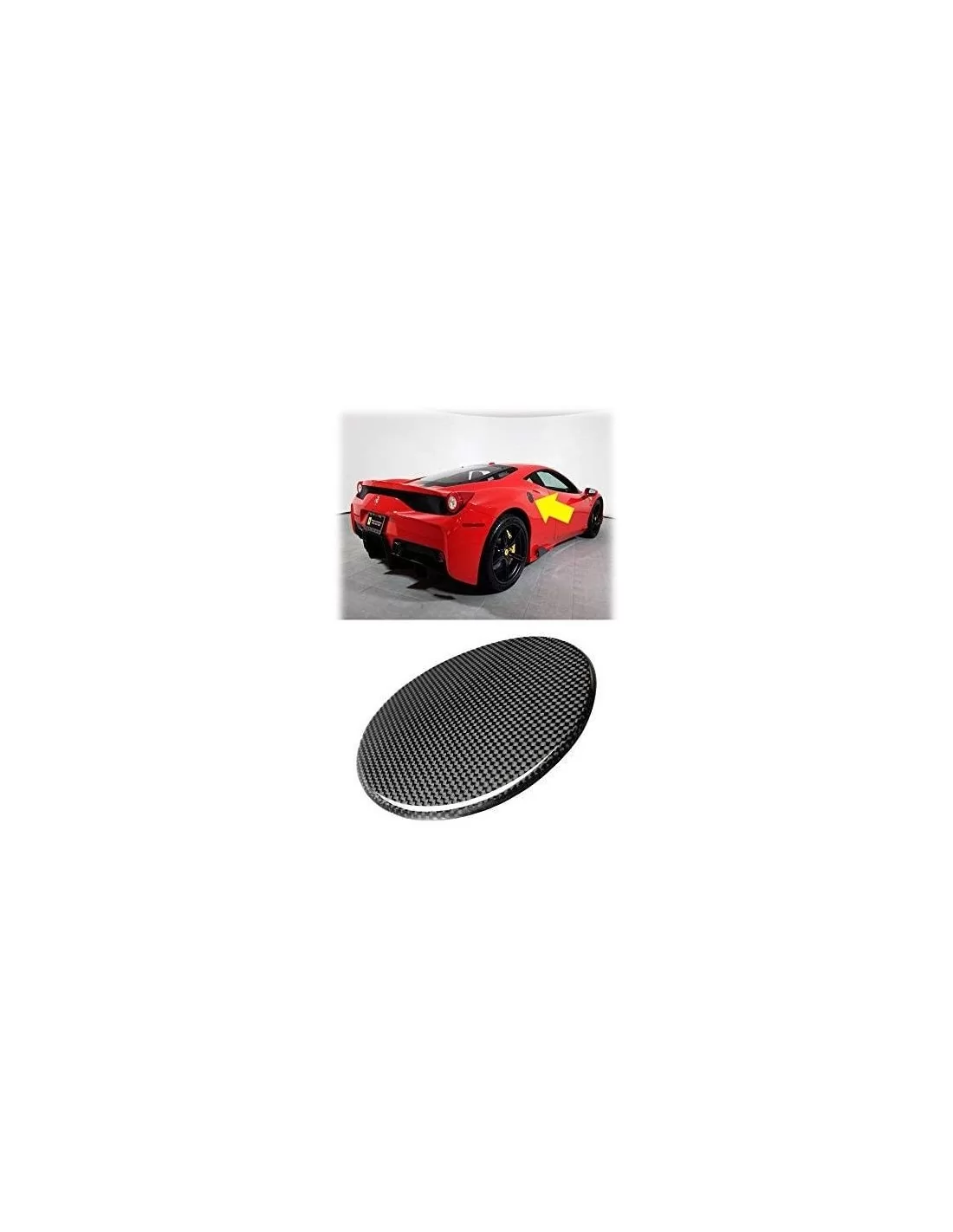  - Ferrari - Ferrari 488 Osłona karbonowa korka wlewu paliwa - 1 - Ulepsz swoje Ferrari 488 za pomocą eleganckiej osłony korka w