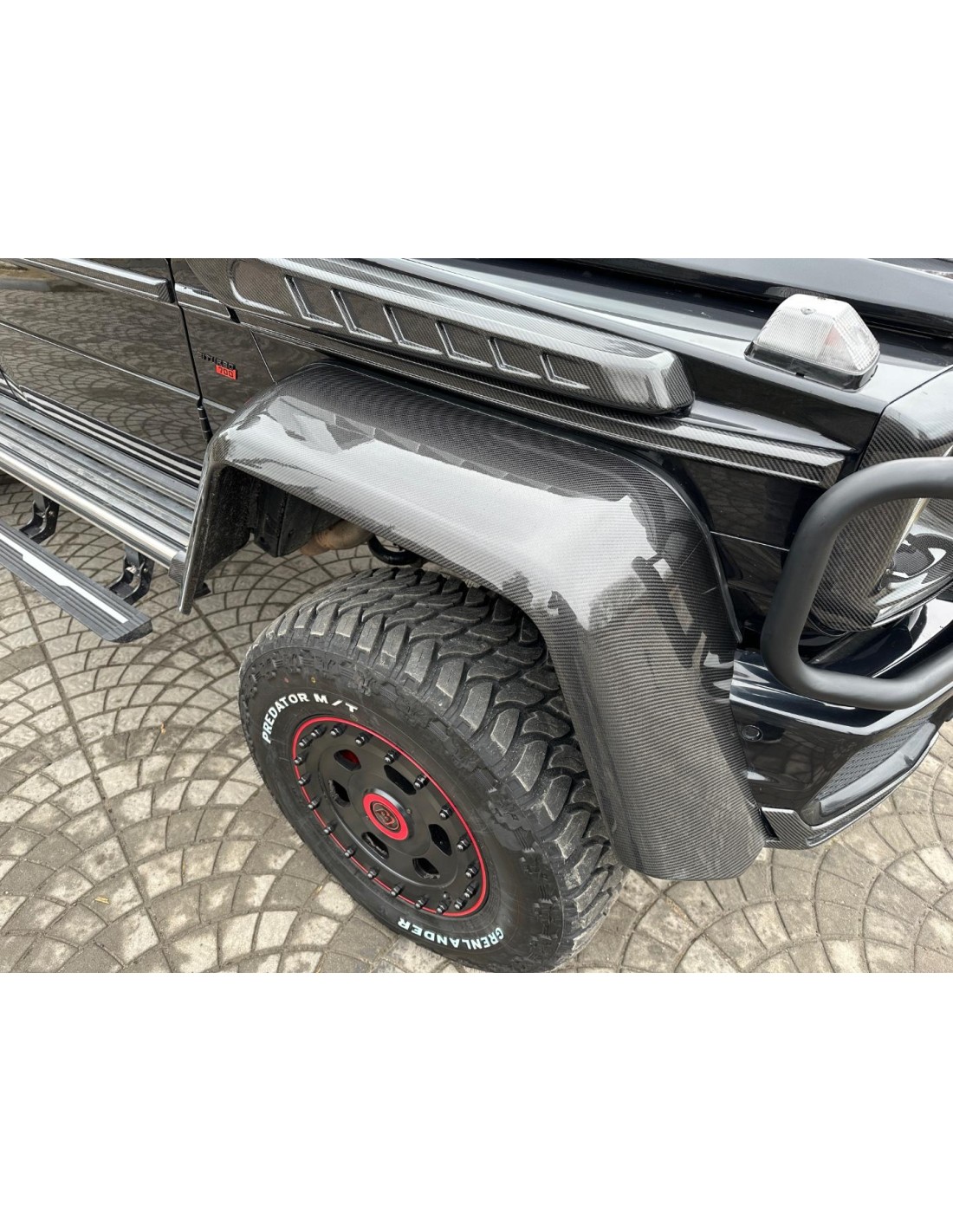  - Mercedes-Benz - Guarda-lamas em fibra de carbono para Mercedes-Benz W463 6x6 Classe G - 1 - Transforme o seu Mercedes-Benz W4