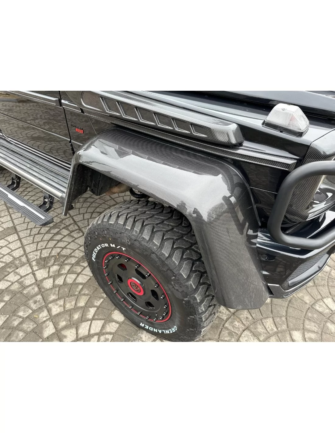  - Mercedes-Benz - Guarda-lamas em fibra de carbono para Mercedes-Benz W463 6x6 Classe G - 1 - Transforme o seu Mercedes-Benz W4