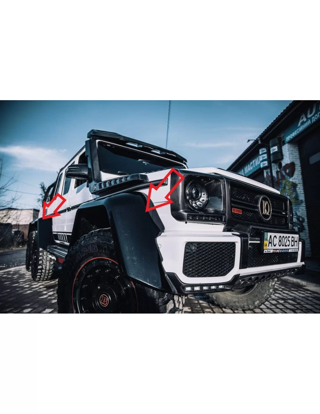  - Mercedes-Benz - メルセデスベンツW463 6x6用グラスファイバーフェンダーフレア - 2 - Mercedes-Benz メルセデスベンツW463 6x6用グラスファイバーフェンダーフレア