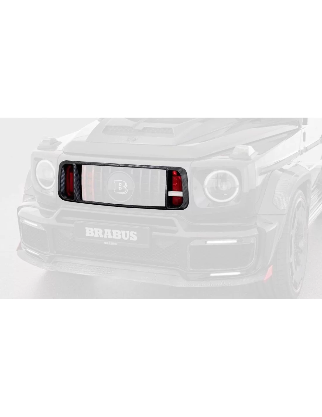 Inserto cornice griglia Brabus Rocket G900 in fibra di carbonio per Mercedes-Benz W463a W464 Mercedes Benz, G Class W463A, Body 