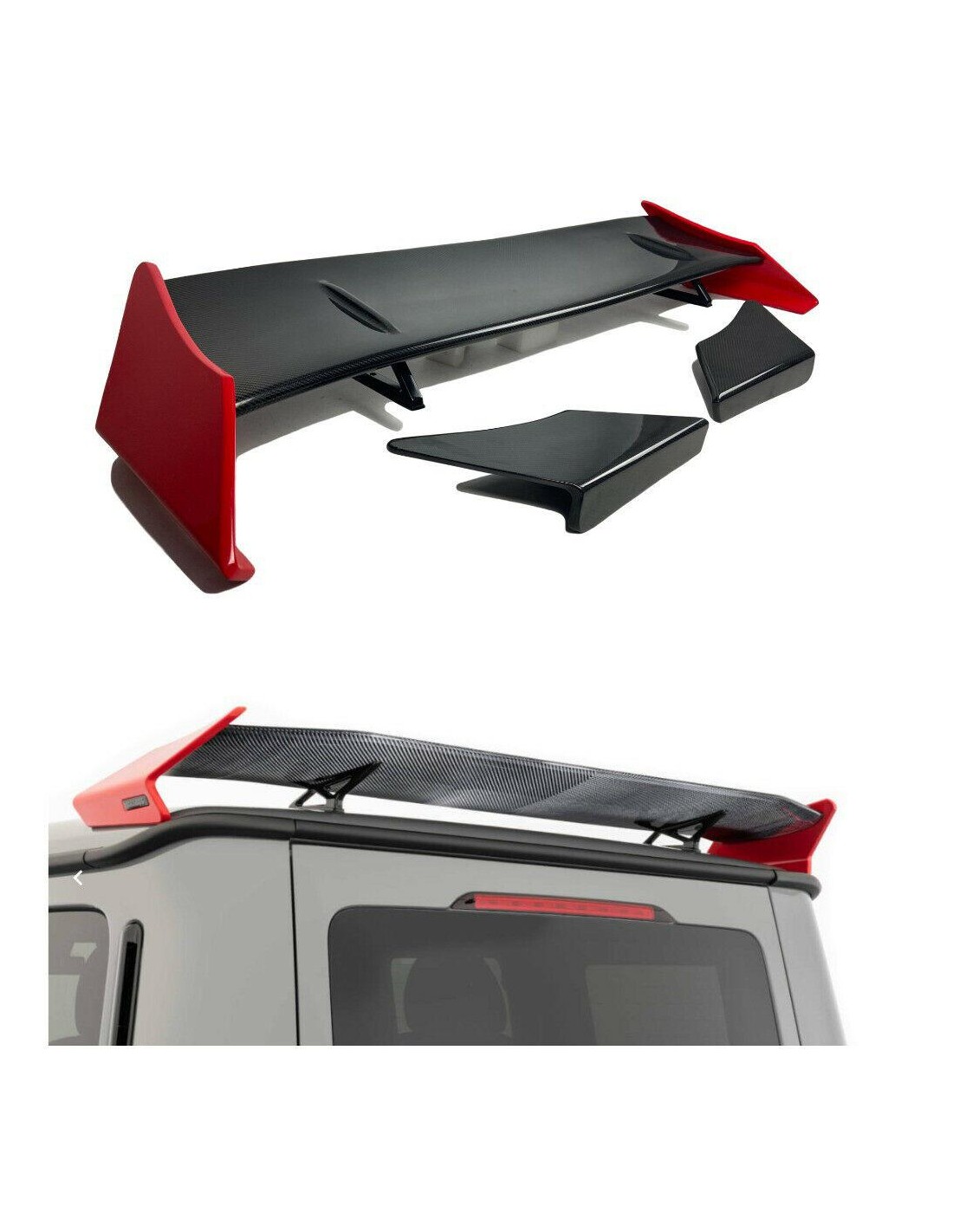 Becquet arrière en fibre de carbone BRABUS G900 Rocket edition pour Mercedes-Benz W463a W464 Mercedes Benz, G Class W463A, Częśc Becquet arrière en fibre de carbone BRABUS G900 Rocket edition pour Mercedes-Benz W463a W464 Mercedes Benz, G Class W463A, Częśc