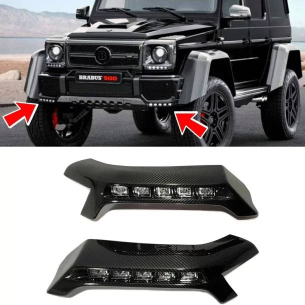  - Mercedes Benz - Spoiler z włókna węglowego Brabus z diodami LED dla Mercedes-Benz G Class W463 4X4 - 1 - Ulepsz swojego Merce
