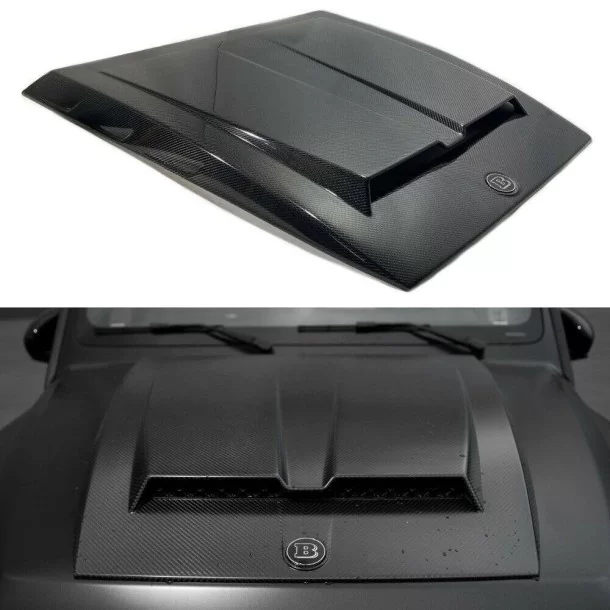  - Mercedes-Benz - Koolstofvezel Brabus Motorkap Scoop W463A stijl voor Mercedes-Benz W463 G-Wagon 4x4 - 1 - Verfraai uw Mercede