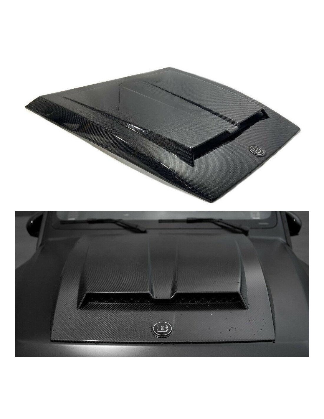 - Mercedes-Benz - Carbon fiber Brabus Hood Scoop W463A style for Mercedes-Benz W463 G-Wagon 4x4 - 1 - Enhance your Mercedes W46  - Mercedes-Benz - Carbon fiber Brabus Hood Scoop W463A style for Mercedes-Benz W463 G-Wagon 4x4 - 1 - Enhance your Mercedes W46