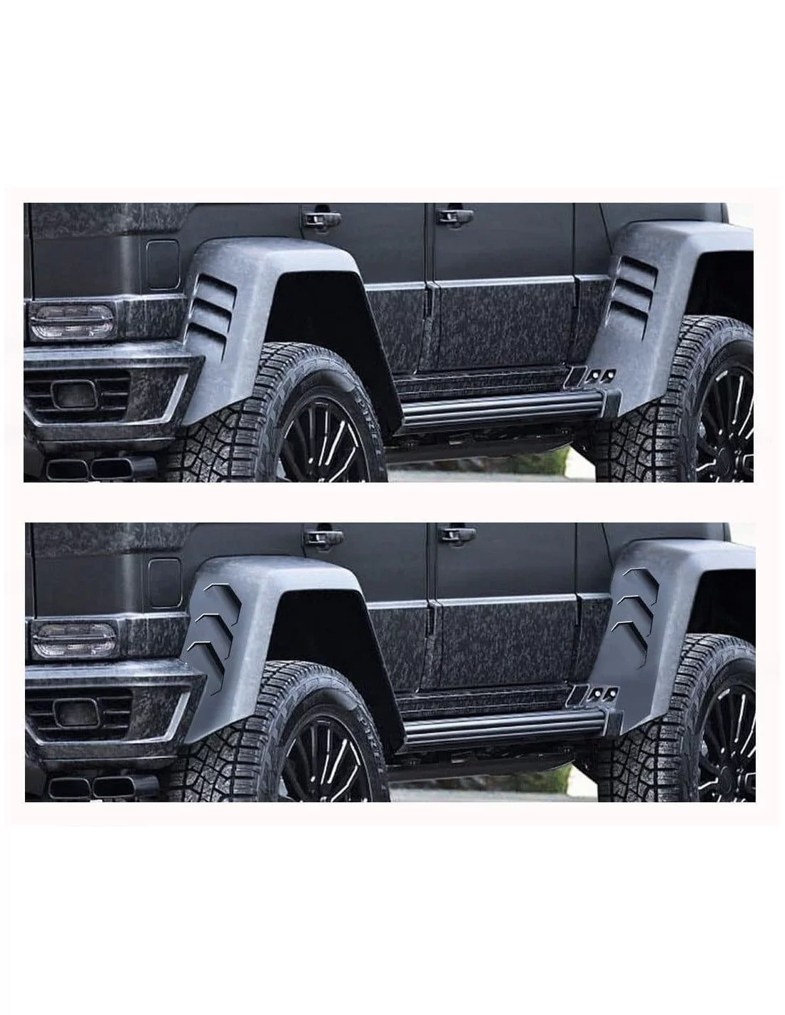  - Mercedes-Benz - Fiberglass exclusive fender flares with LED for Mercedes-Benz W463 4x4 Squared - 4 - Upgrade your Mercedes-Be