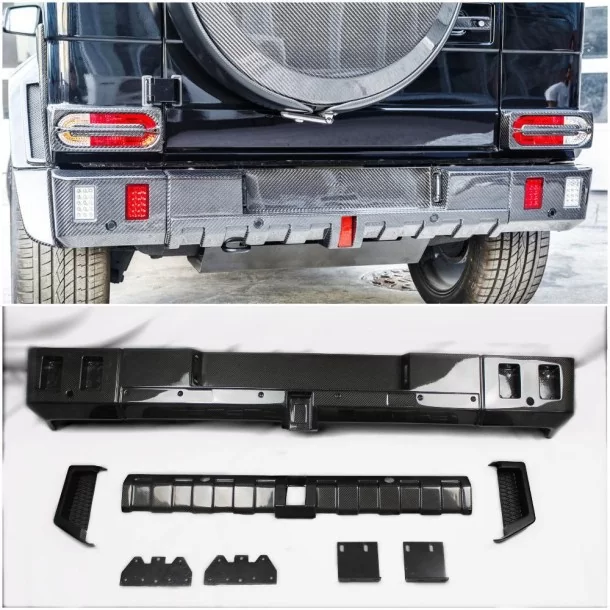  - Mercedes Benz - Kohlefaser-Heckstoßstange Brabus 4x4 mit Diffusor für Mercedes-Benz W463 G-Wagon - 1 - Veredeln Sie Ihren Mer