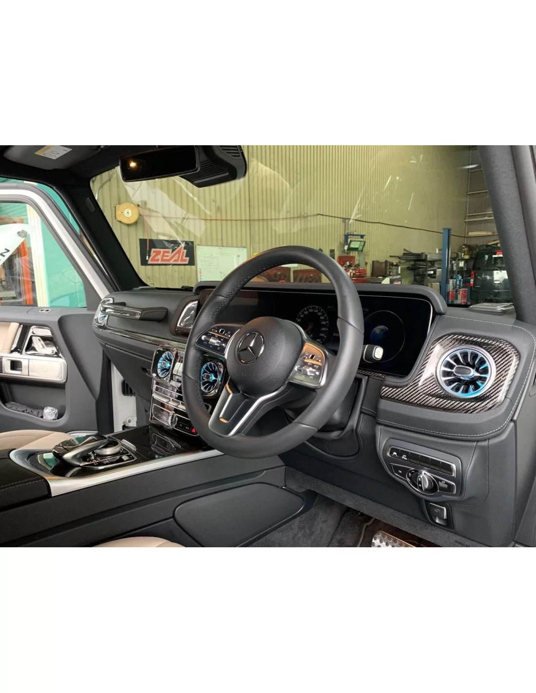 - Mercedes Benz - Embellecedores interiores de fibra de carbono para Mercedes-Benz Clase G W463A W464 - 6 - Mejore su Mercedes-  - Mercedes Benz - Embellecedores interiores de fibra de carbono para Mercedes-Benz Clase G W463A W464 - 6 - Mejore su Mercedes-