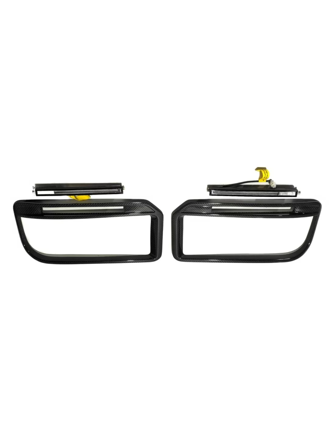 Сarbon fibra parachoques delantero marcos inserciones con luces led Widestar Brabus para Mercedes-Benz W463A G... Mercedes Benz, Сarbon fibra parachoques delantero marcos inserciones con luces led Widestar Brabus para Mercedes-Benz W463A G... Mercedes Benz,