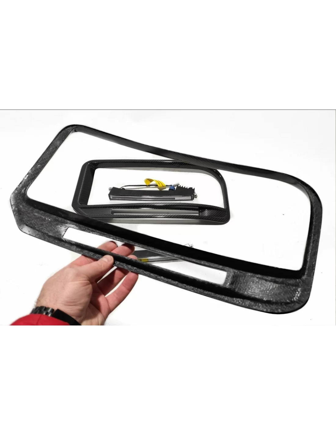 Kolfiber främre stötfångare ramar insatser med led-lampor Widestar Brabus för Mercedes-Benz W463A G... Mercedes-Benz, Mercedes-B Kolfiber främre stötfångare ramar insatser med led-lampor Widestar Brabus för Mercedes-Benz W463A G... Mercedes-Benz, Mercedes-B