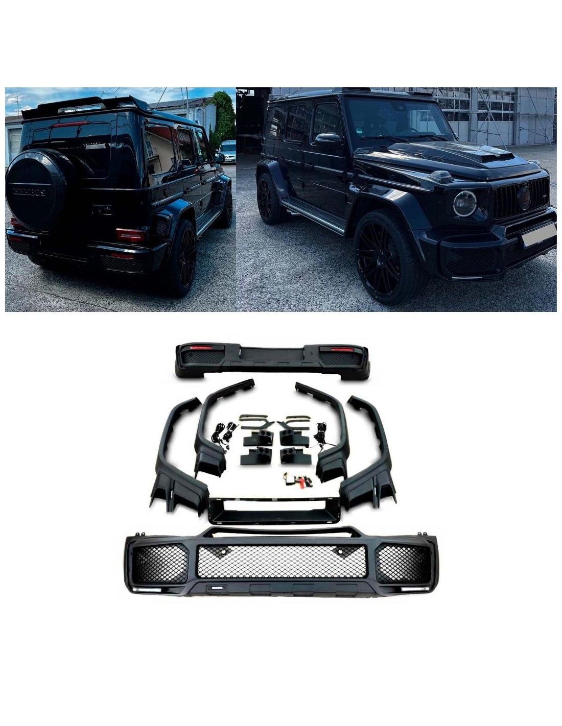 - Mercedes-Benz - Kit de carroçaria Brabus Widestar em plástico para Mercedes-Benz W463A Classe G - 1 - Transforme o seu Merced  - Mercedes-Benz - Kit de carroçaria Brabus Widestar em plástico para Mercedes-Benz W463A Classe G - 1 - Transforme o seu Merced