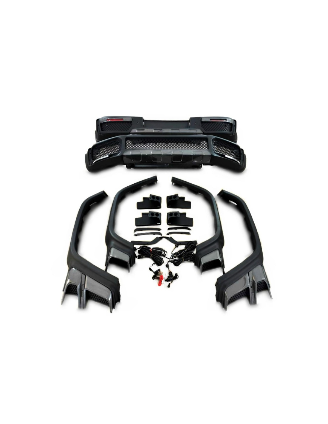 - Mercedes Benz - Kit de carrocería Brabus Widestar con inserciones de carbono para Mercedes-Benz Clase G W463A - 9 - Eleva tu   - Mercedes Benz - Kit de carrocería Brabus Widestar con inserciones de carbono para Mercedes-Benz Clase G W463A - 9 - Eleva tu