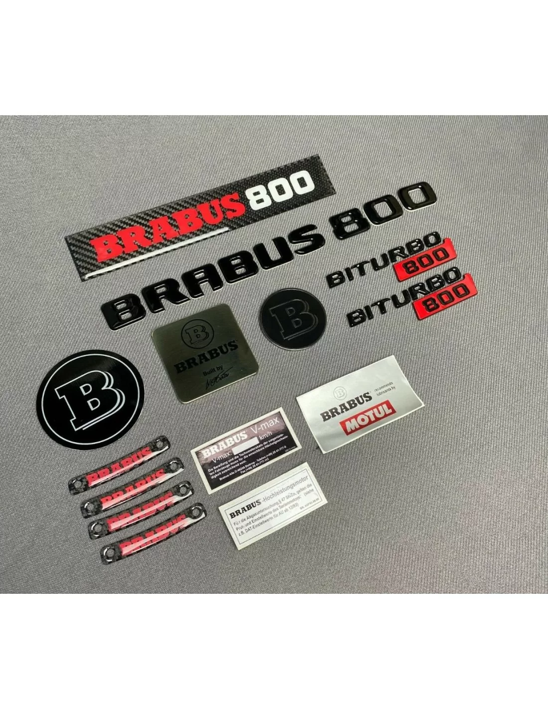  - Logos & Emblems - Brabus 800 badges stickers emblemen logo 36 stuks set voor Mercedes-Benz - 1 - Koop de Brabus 800 Badges St